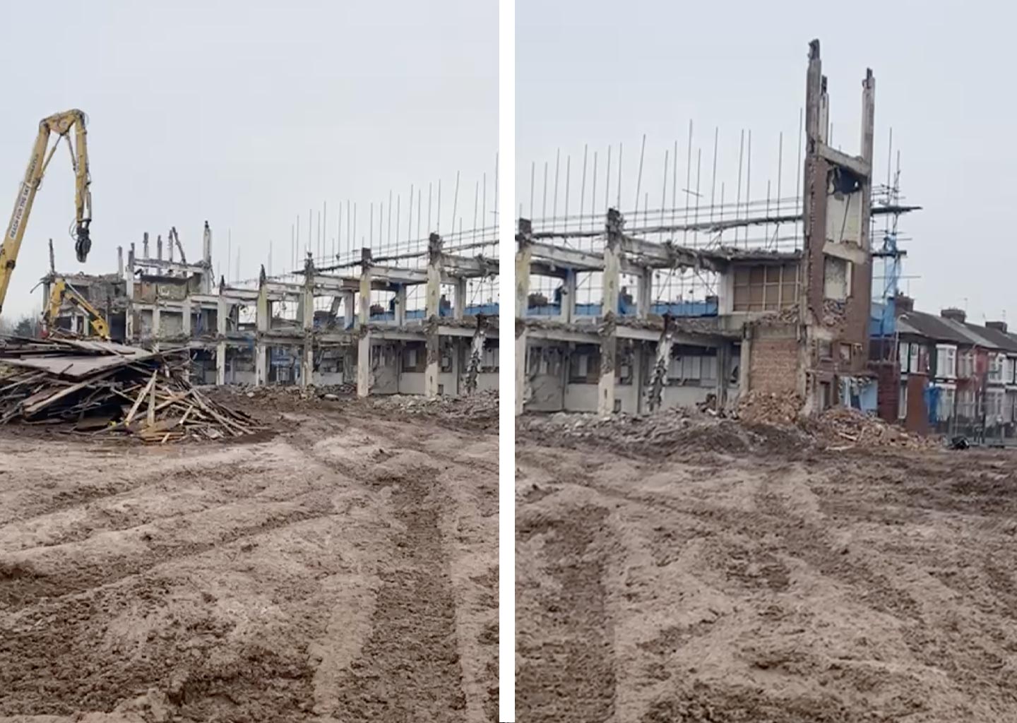 During Demolition Bootle Liverpool