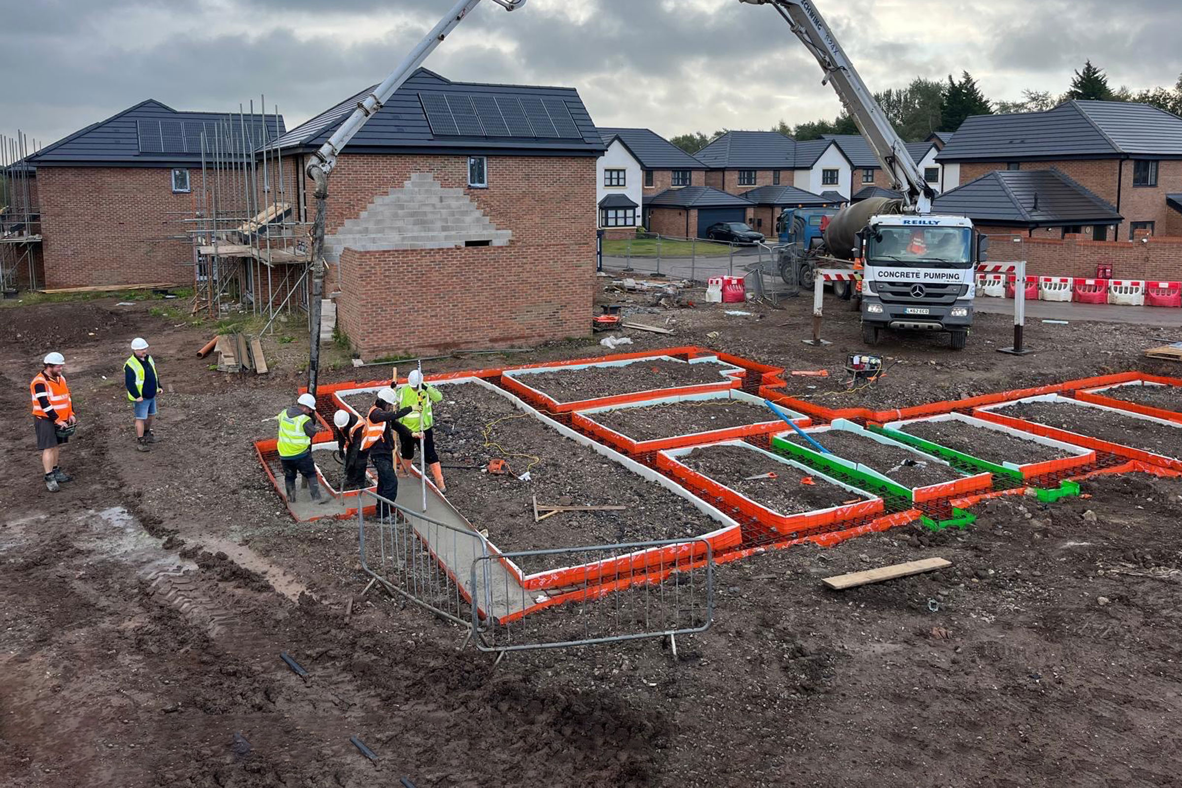 Roads, sewers and foundations